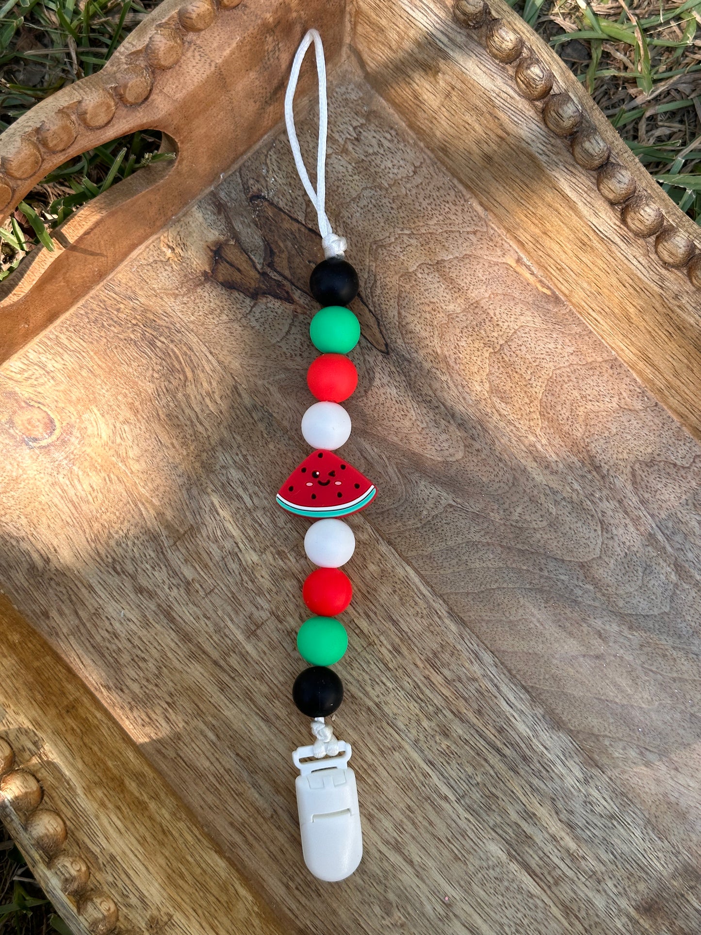 Watermelon Paci Clip