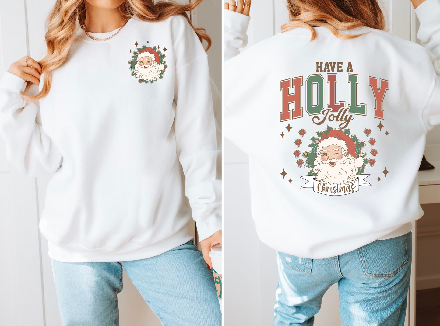 Holly Jolly Christmas Crewneck/Long Sleeve