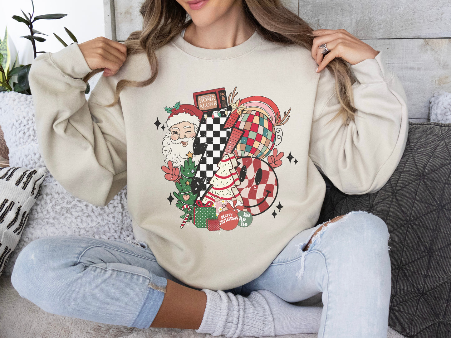 Lets Have a Retro Christmas Crewneck/Long Sleeve