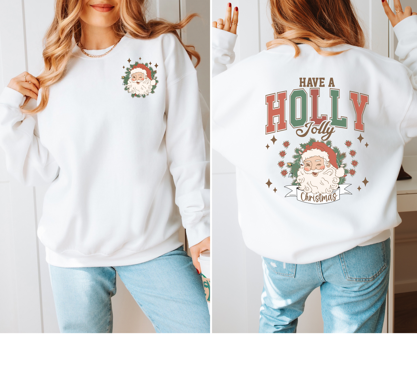 Holly Jolly Christmas Crewneck/Long Sleeve